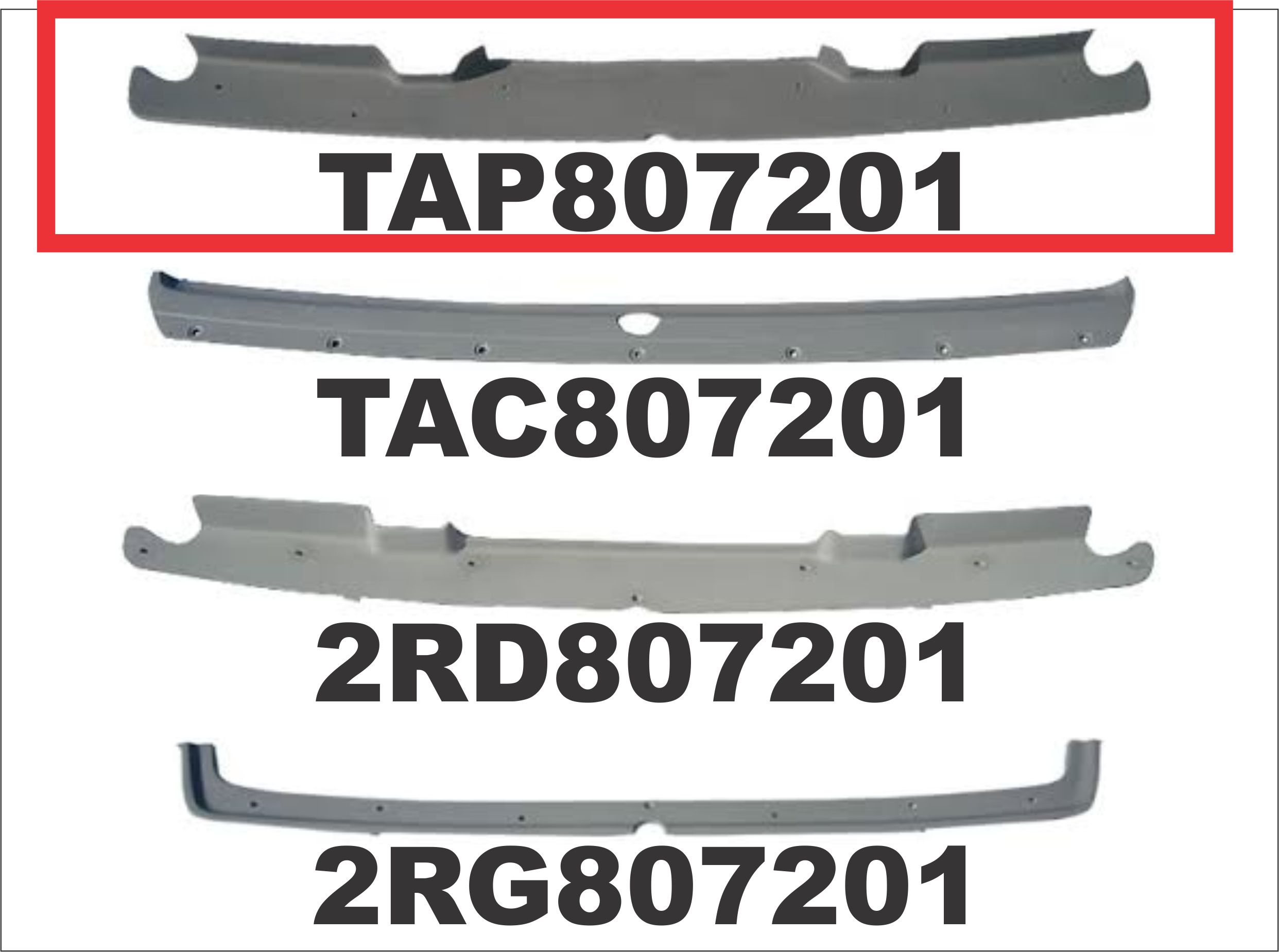 TAP807201 - ACAB PARACHOQUE VW WORKER 8140