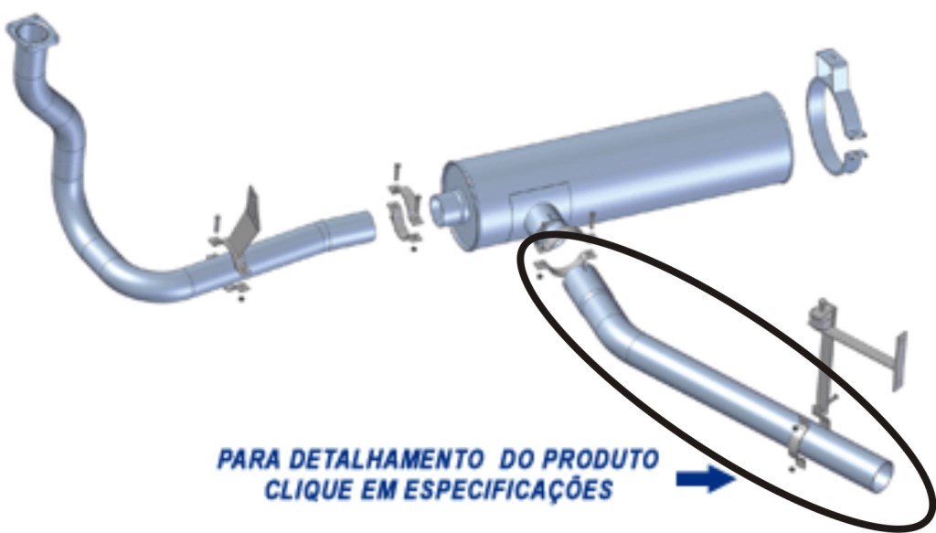 TB1018 - SAIDA FINAL SCANIA 111 LONGA (4 POLEGADAS)..