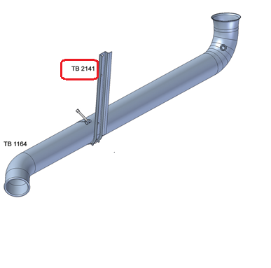 TB2141 - SUP SAIDA FINAL CATALISADOR SCANIA S6 4,5"
