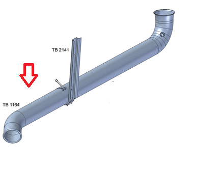 TB1164A - SAIDA FINAL 4,5" SCANIA EURO 5 (CONJ)