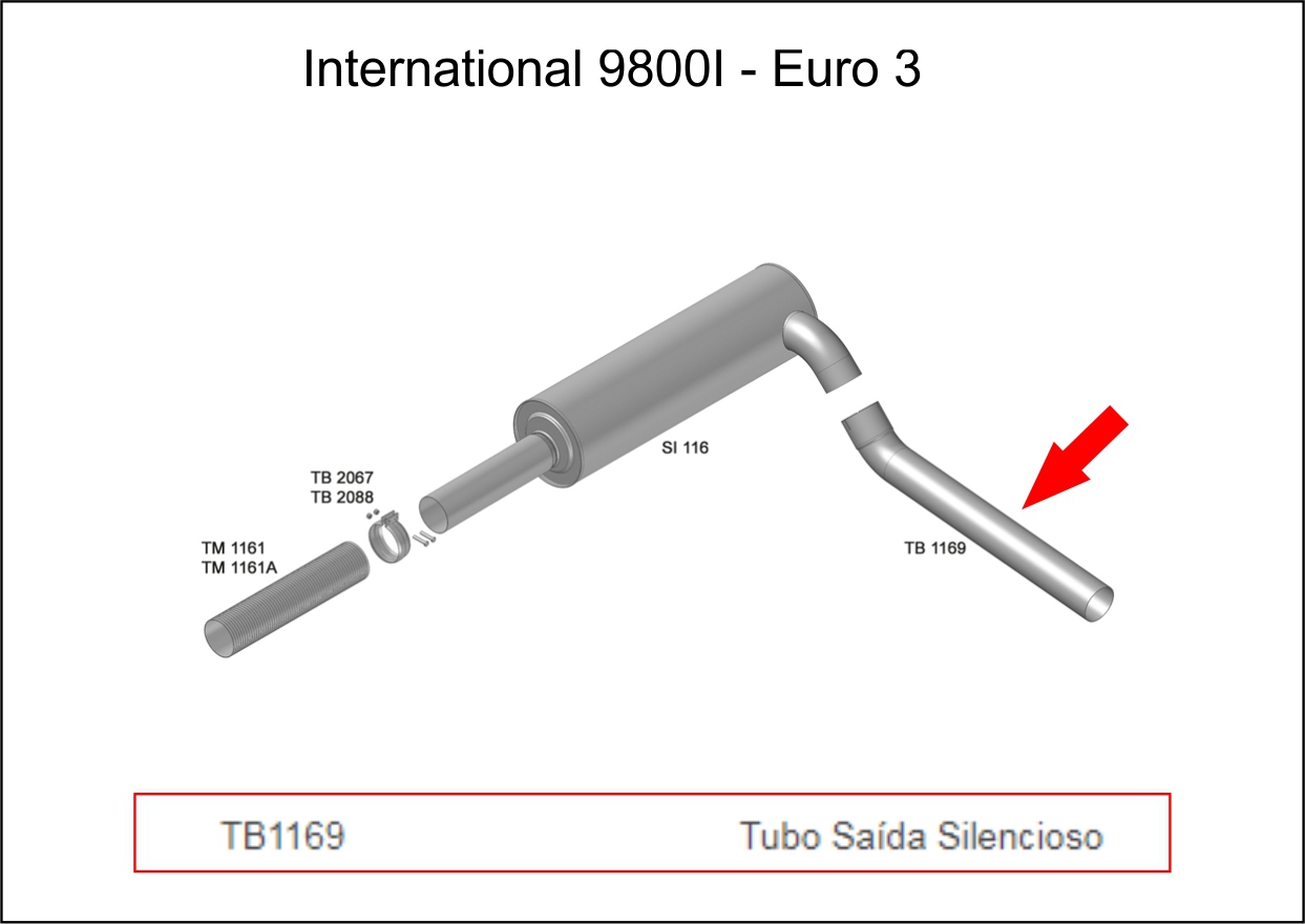 TB1169 - SAIDA FINAL INTERNATIONAL 9800I- EURO 3