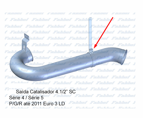 TB2160 - ABRAC ESCAP 4,5 LISA C/SUPORTE SCANIA S4/ S5 P/G/R LD