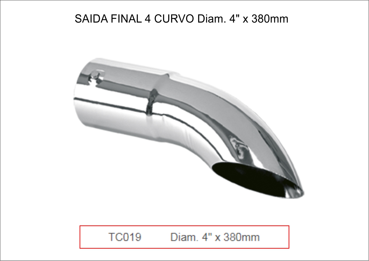 TC019 - TERMINAL ESCAPAMENTO 4 CHANF 380MM