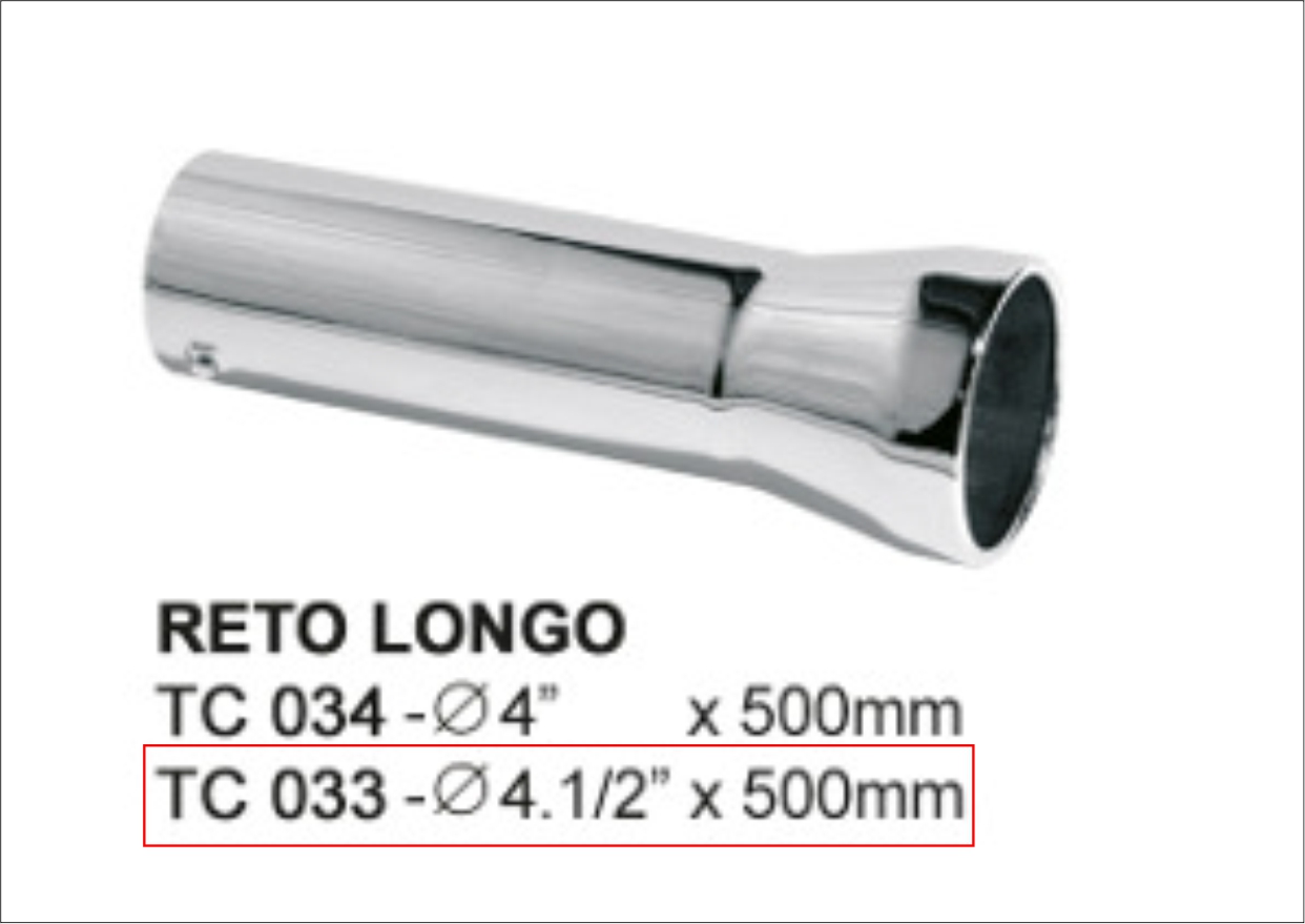 TC033 - TERMINAL ESCAPAMENTO 4,5 RETO 500 MM