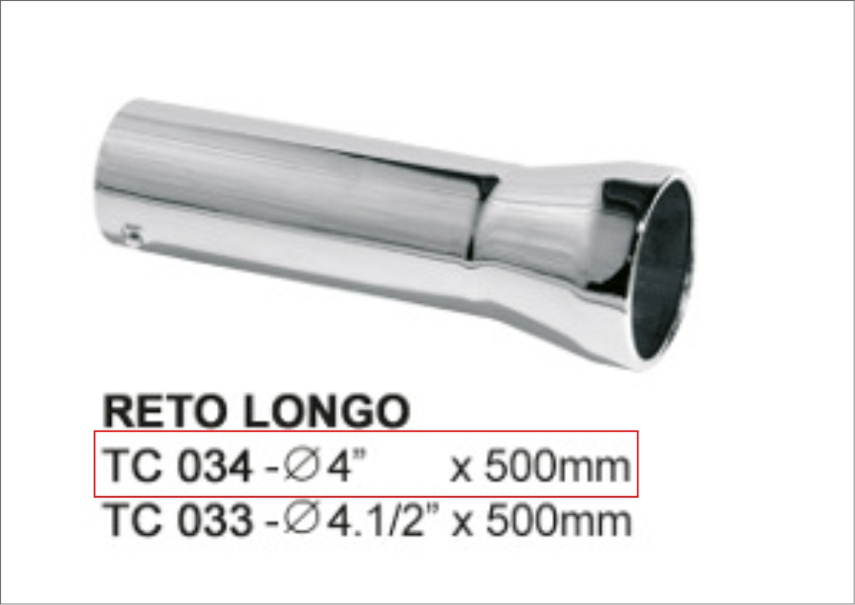 TC034 - TERMINAL ESCAPAMENTO 4 RETO 500 MM