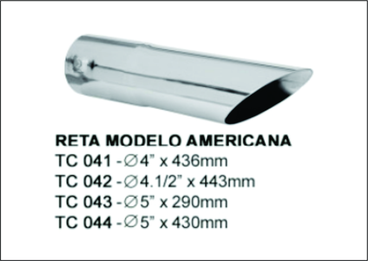 TC043 - TERMINAL ESCAPAMENTO 5 RETO AMERICANA 290 MM