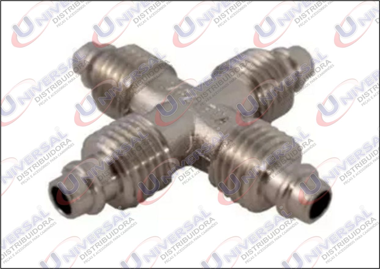 AMC18041 - CONEXAO TEE ZAMAK MANG 4 SAIDA 8 P/8