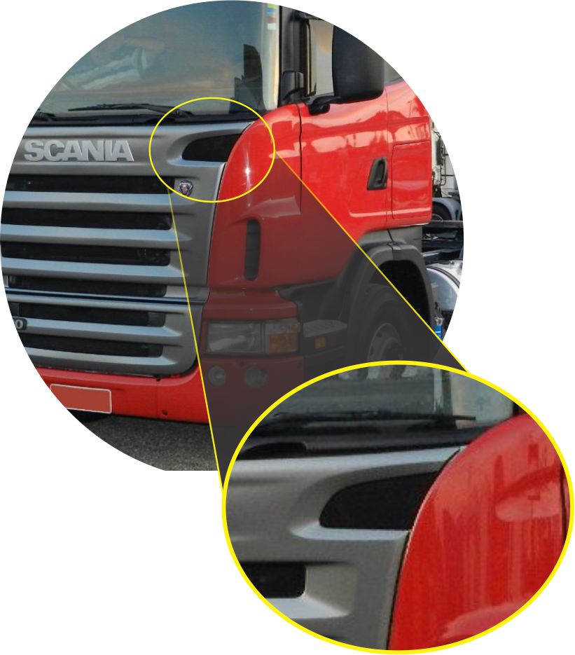 1466031 - TELA CANTO GRADE SUPERIOR SCANIA S5 LATERAL LE