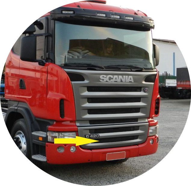 1459142 - TELA INFERIOR DA GRADE INFERIOR SCANIA S5