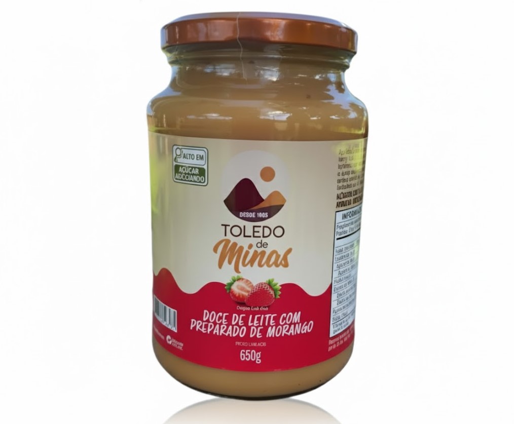 TM0012 - DOCE DE LEITE COM MORANGO 650G