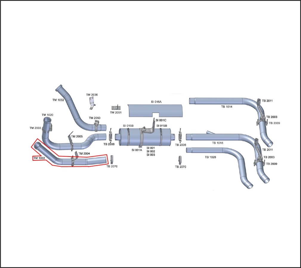 TM1002 - SAIDA MOTOR SCANIA T/R 113 T/R 4.1/2