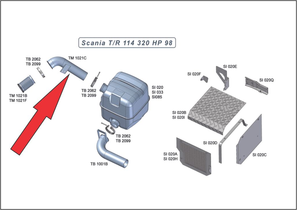 TM1021C - SAIDA MOTOR SCANIA S4 4,5"