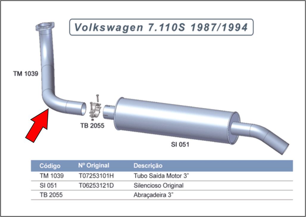 W921C - SAIDA MOTOR VW 7.110S
