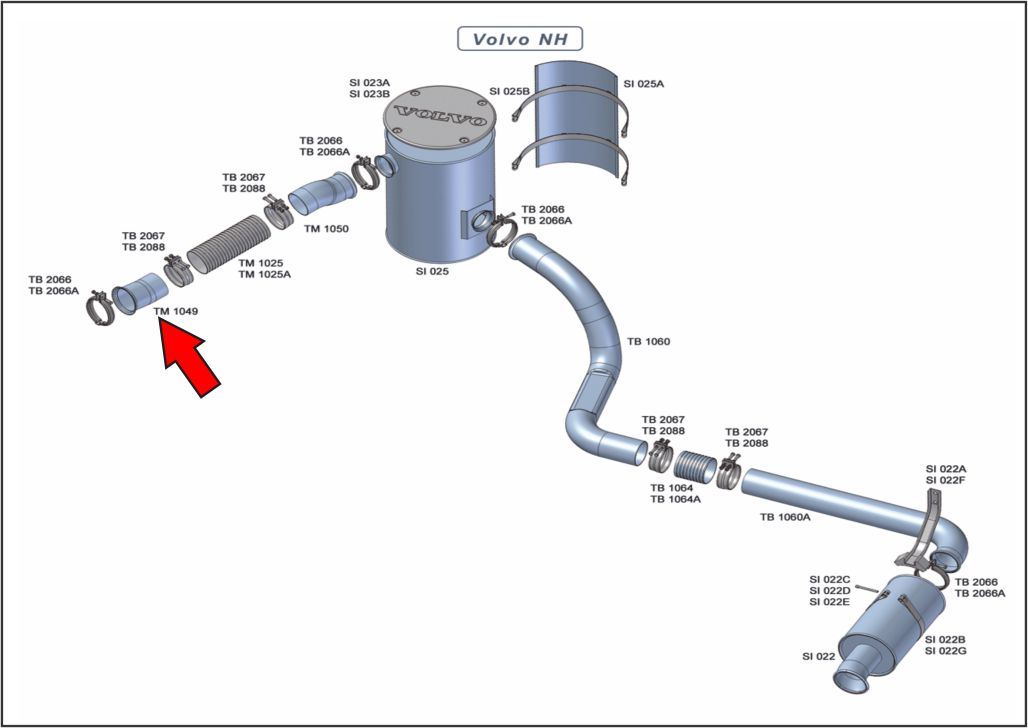 TM1049 - SAIDA MOTOR VOLVO NH