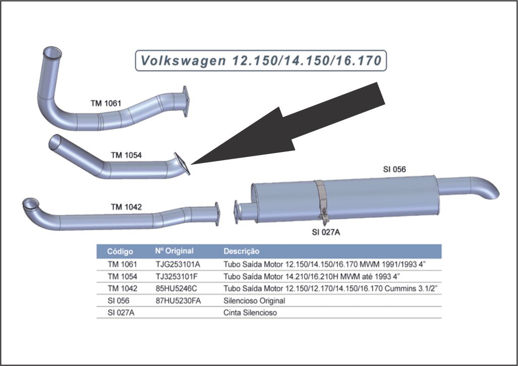 TJ3253101F - SAIDA MOTOR VW 14.210/16.210 ATE 1993