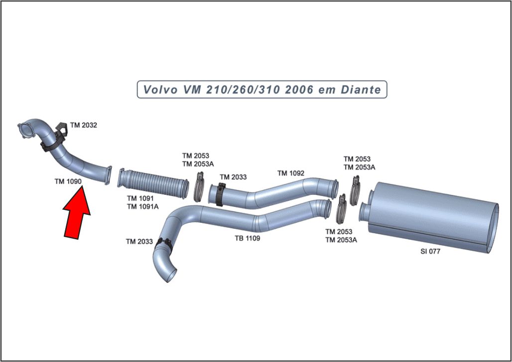 TM1090 - SAIDA MOTOR VOLVO VM 2006