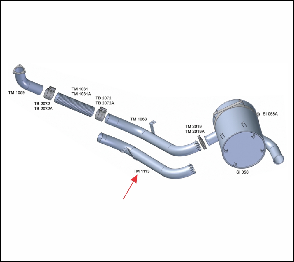 TM1113 - SAIDA MOTOR MB 1634/1938/2638 LS 4.5"
