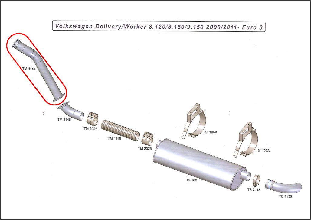 TM1144 - SAIDA MOTOR VW WORKER 8120