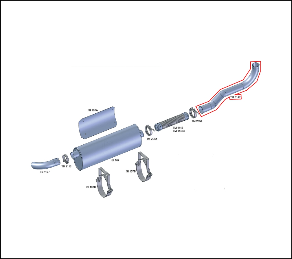 TM1147 - SAIDA MOTOR VW CONSTELLATION 13.180 / 15.180 ATE 2011