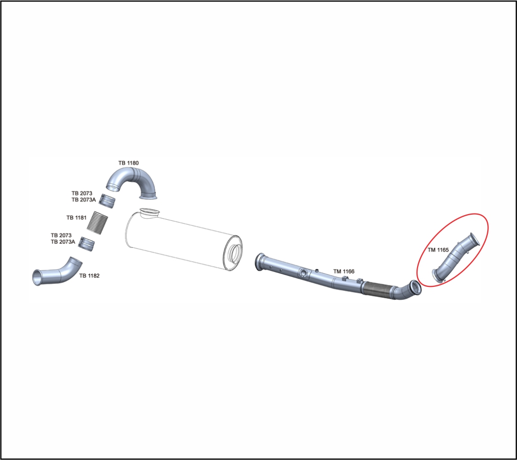 TM1165 - SAIDA MOTOR VOLVO VM 220/270 EURO 5