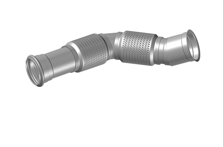 TM1230A - SAIDA MOTOR FLEX 5 INOX VOLVO FH 2019 EURO 5 C/MALHA