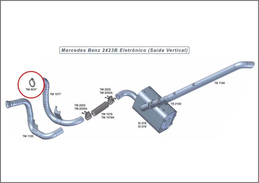 TM2037 - ABRAC ESCAP 3,5 CANALETA MB AXOR 1933