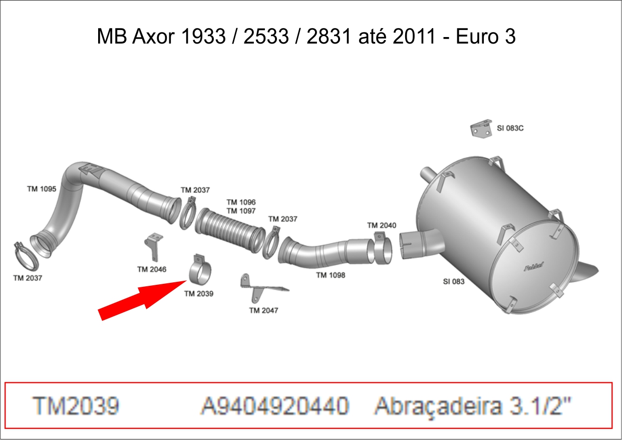 TM2039 - ABRAC ESCAP 3,5 LISA( USAR A TM2035 )