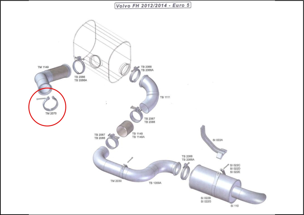TM2070 - ABRAC ESCAP 5 VOLVO FH EURO 5 INOX CANAL + CINTA