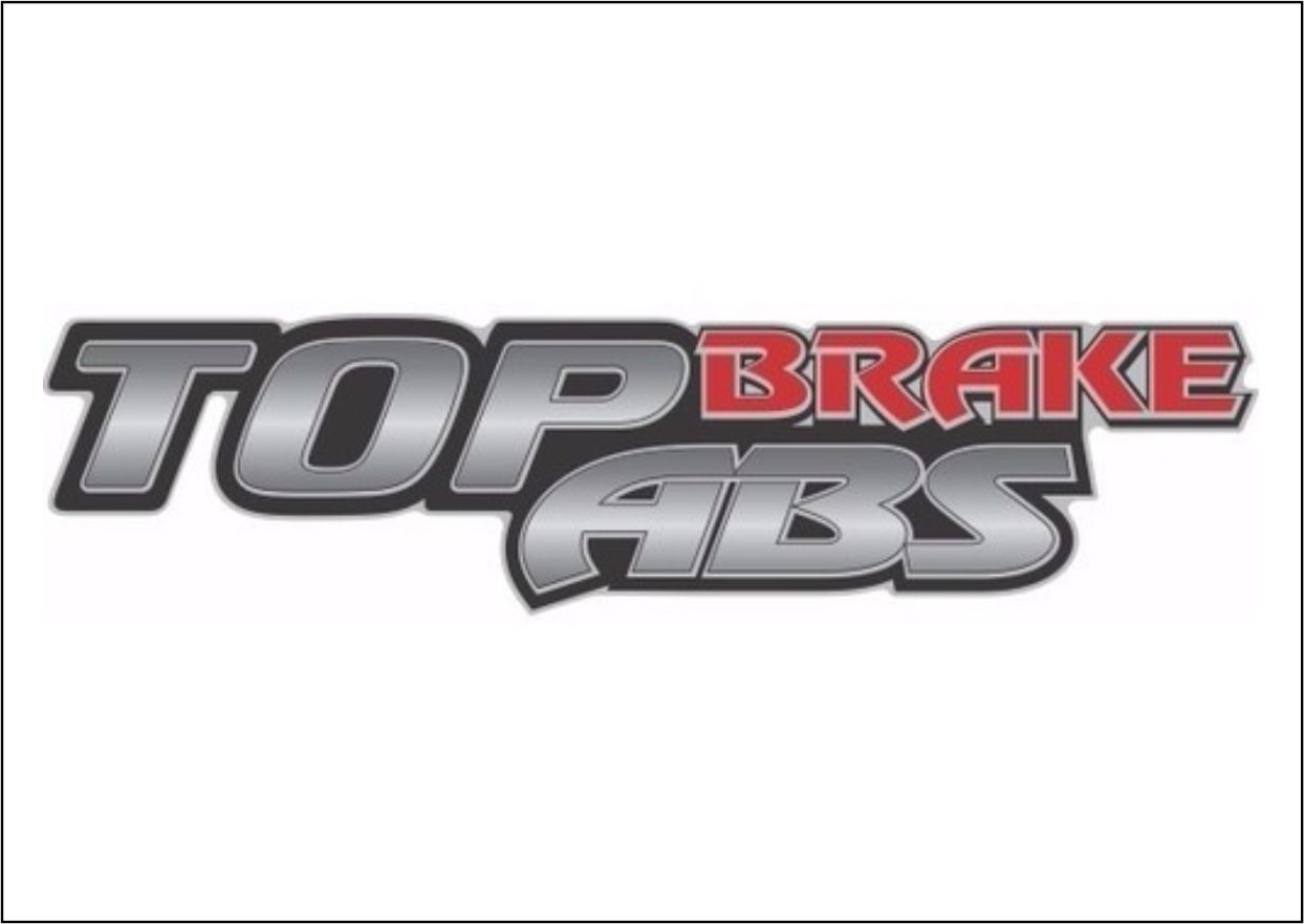 PL0768 - EMBLEMA RESINADO MB TOP BRAKE MODERNO ABS 52MM X 240MM