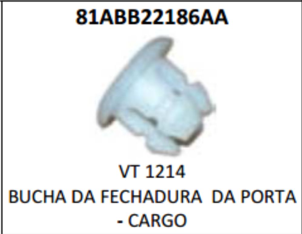 VT1214 - PRESILHA TRAVA VARAO FECHADURA PORTA CARGO GI