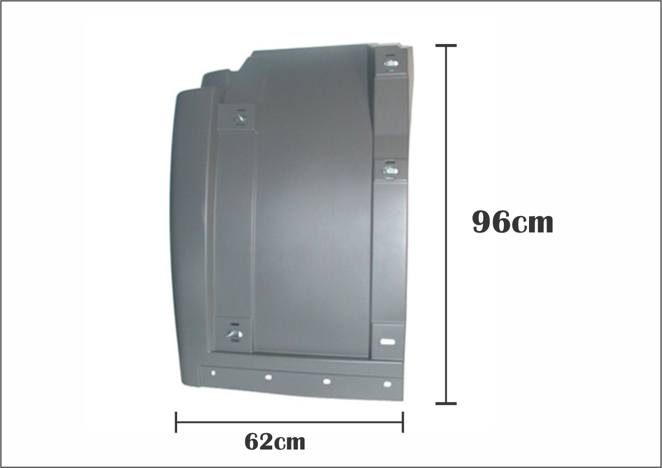 V190 - PARALAMA CABINE TRASEIRO VW CONSTELLATION 24.250 / MAN TGX FIBRA LE