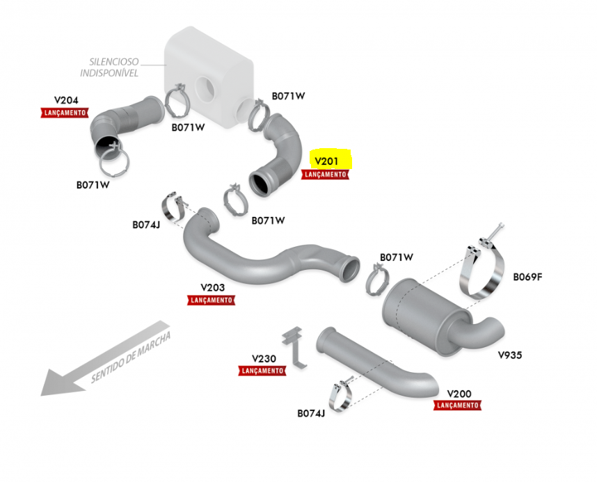 V201 - SAIDA FINAL SILEN VOLVO FH4 2015/2016 EURO 5