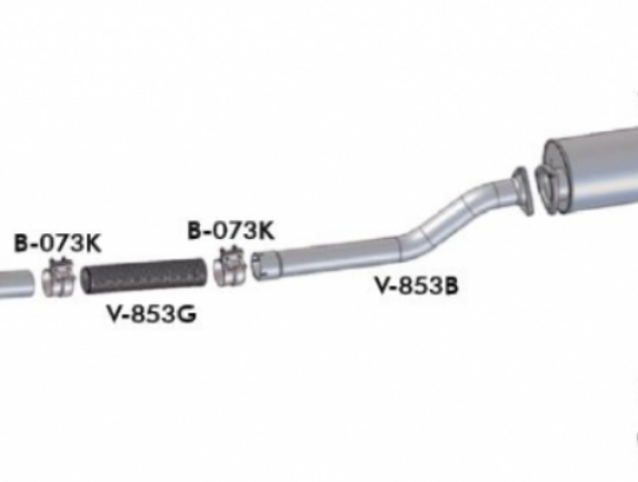 V853B - TUBO INTERMEDIARIO VOLVO NL 4''