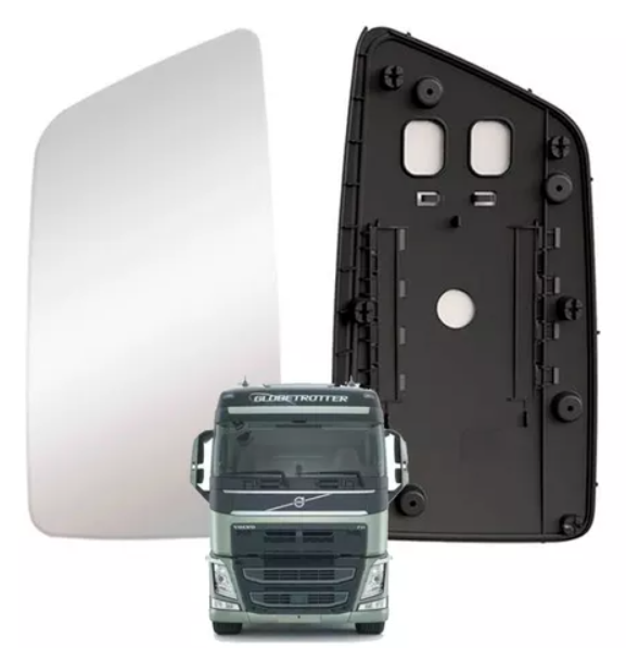 V976B - VIDRO ESPELHO PRINCIPAL VOLVO FH4 2015 C/DESEMB LD