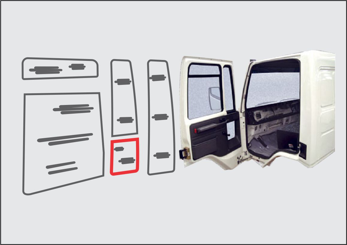 FCA8442 - VIDRO LATERAL FIXO INFERIOR CURVO F.CARGO LE