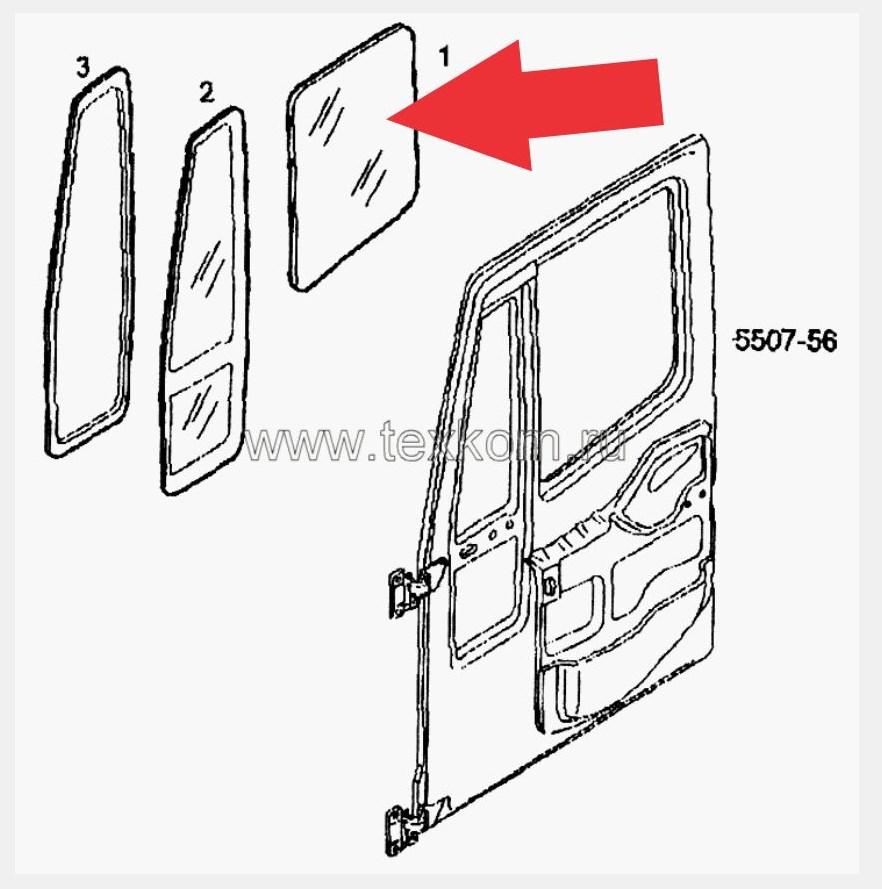 98407344 - VIDRO PORTA IVECO EUROCARGO EUROTECH STRALIS LE
