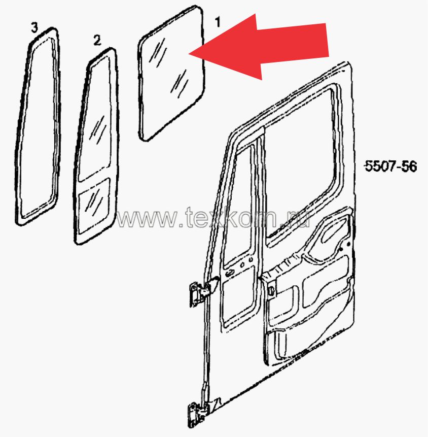 98407341 - VIDRO PORTA IVECO EUROCARGO EUROTECH STRALIS LD