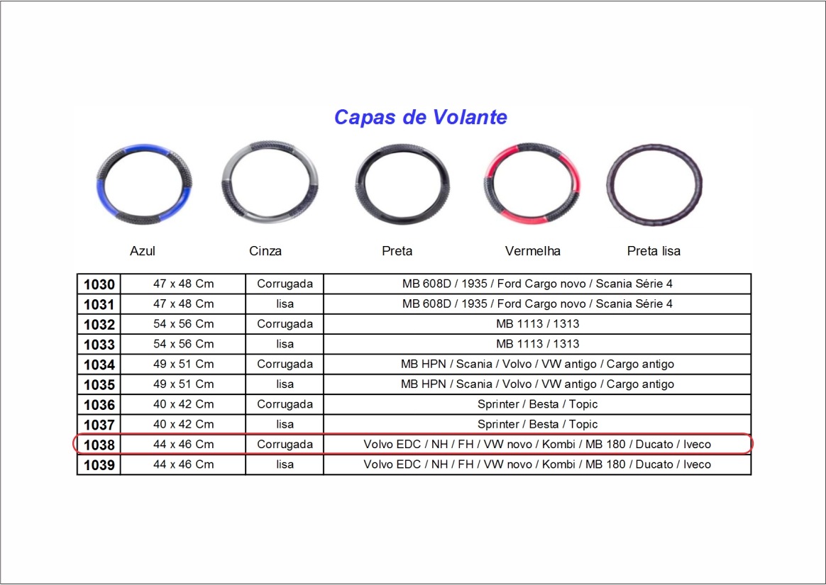 VL1038PR - CAPA VOLANTE
