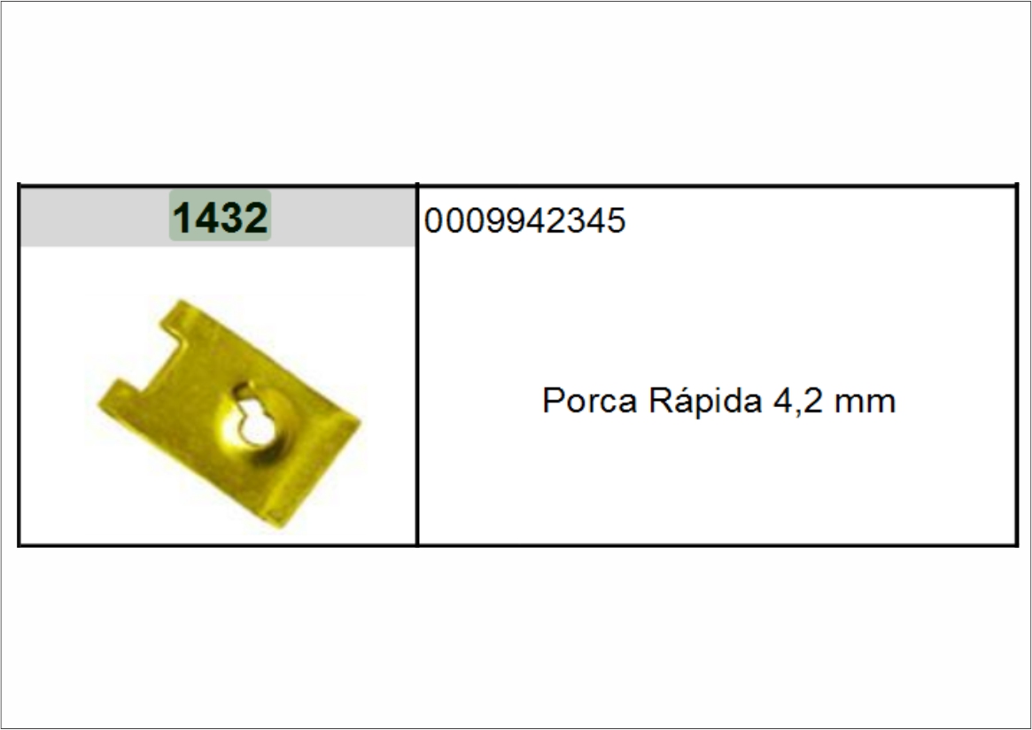 VL1432 - PRESILHA PORCA RAPIDA 4,2 MM
