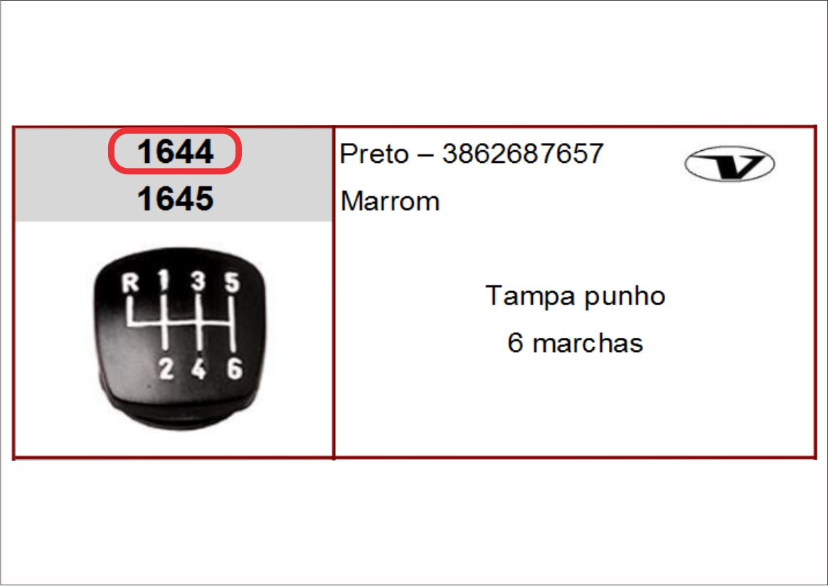 VL1644 - TAMPA BOLA 6 MACHA RE FRENTE..