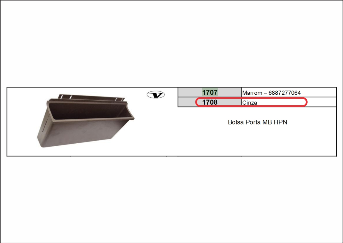 VL1708 - BOLSA PORTA MB 709 HPN CINZA