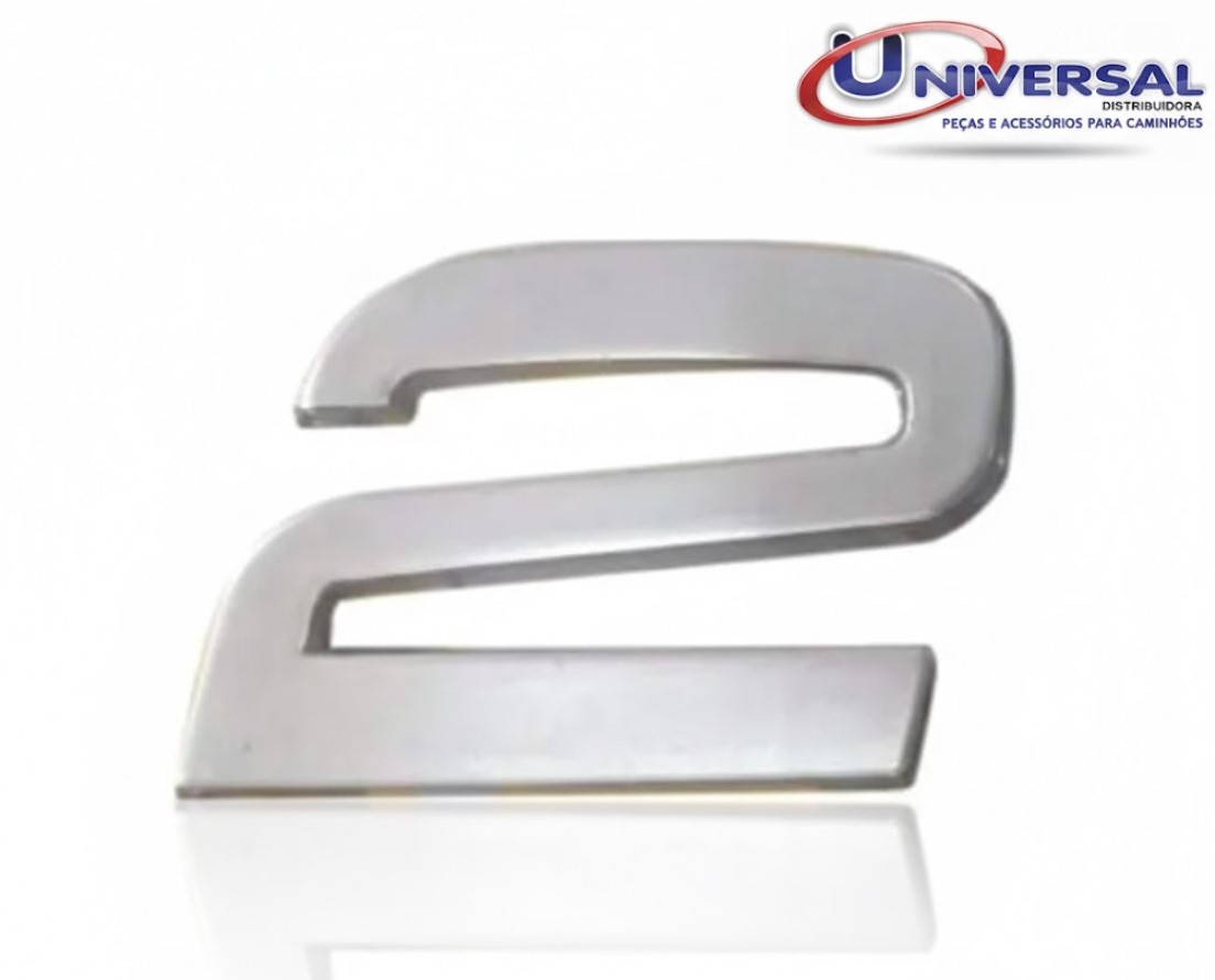 VV 2 - EMBLEMA ACETINADO VOLVO FH/VM N° 2