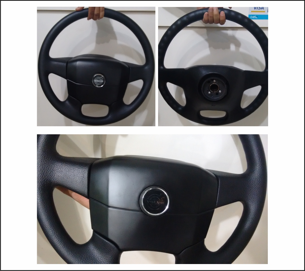 VV41043OR - VOLANTE VOLVO NL/EDC 450MM PRETO MODELO DO FH