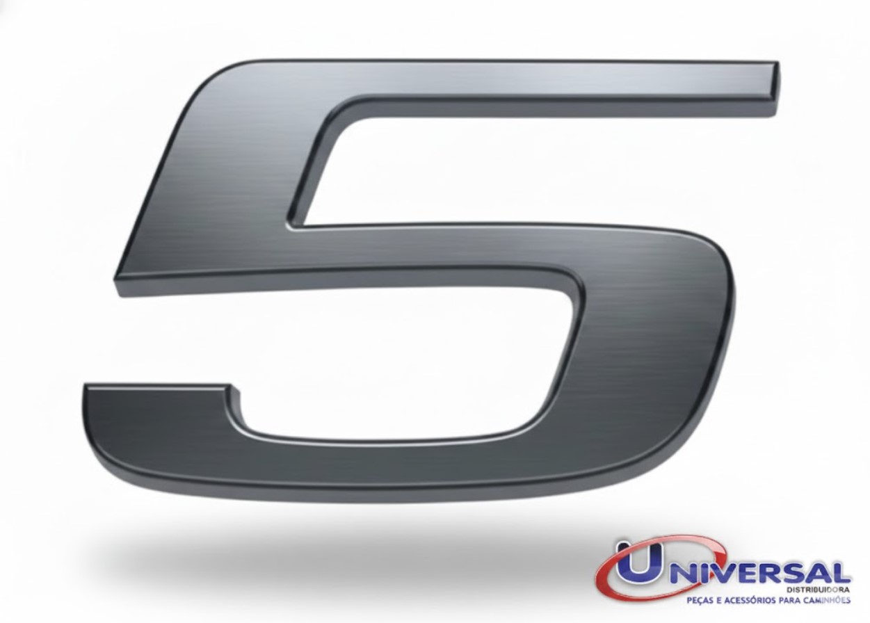 VVC 5 - EMBLEMA CROMADO VOLVO FH4 2015 A 2023 N° 5