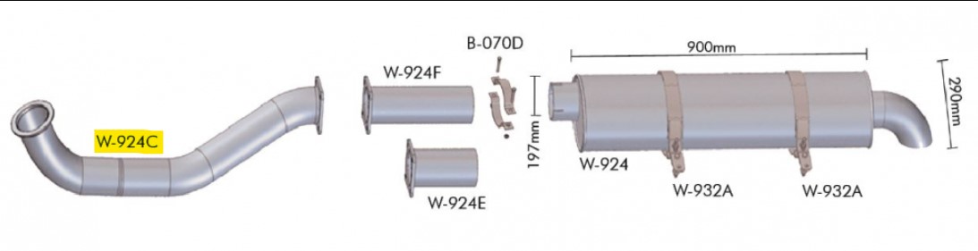 W924C - SAIDA MOTOR VW 14.220 A 23.220