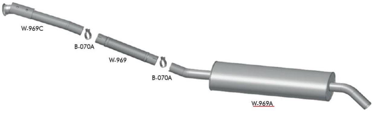 W969A - SILENCIOSO VW DELIVERY 8.150