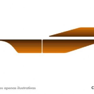 106.542-3 - FAIXA LAT F-4000 89 LARANJA..