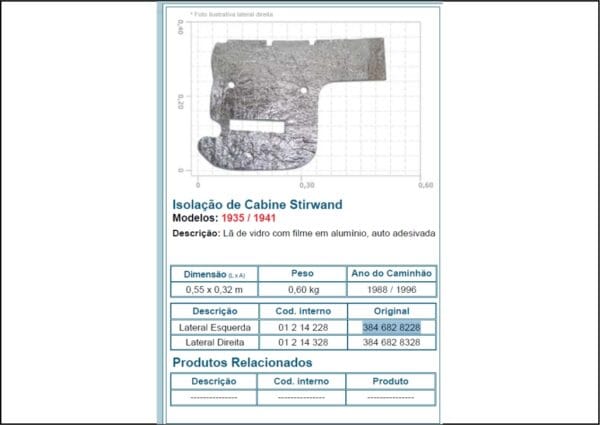 1214228 - ISOLADOR TERMICO LD 1935/1941