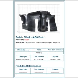 1226606 - REVEST PEDAL ESQ 1620/1632/1634