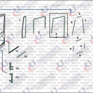 803798150 - BORRACHA PORTA IVECO EUROTECH EXT ESQ